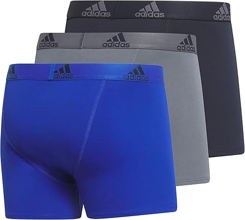 Miniatura 5 de adidas Ropa interior de algodón elástico para hombre (paquete de 3) diseñada para comodidad activa y uso durante todo el día