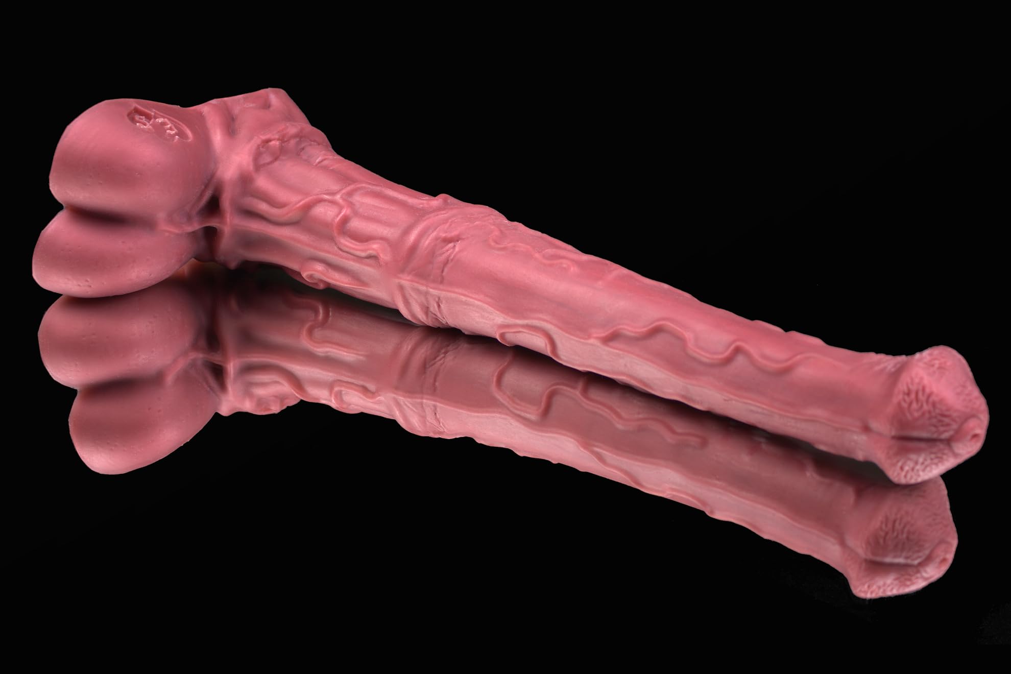 Generic ERASEXA Mustangeo 42 cm Realistic Animal Dildos Huge Thick Dildo Platinum Silicone Big Dildo Realistic Giant Dildos