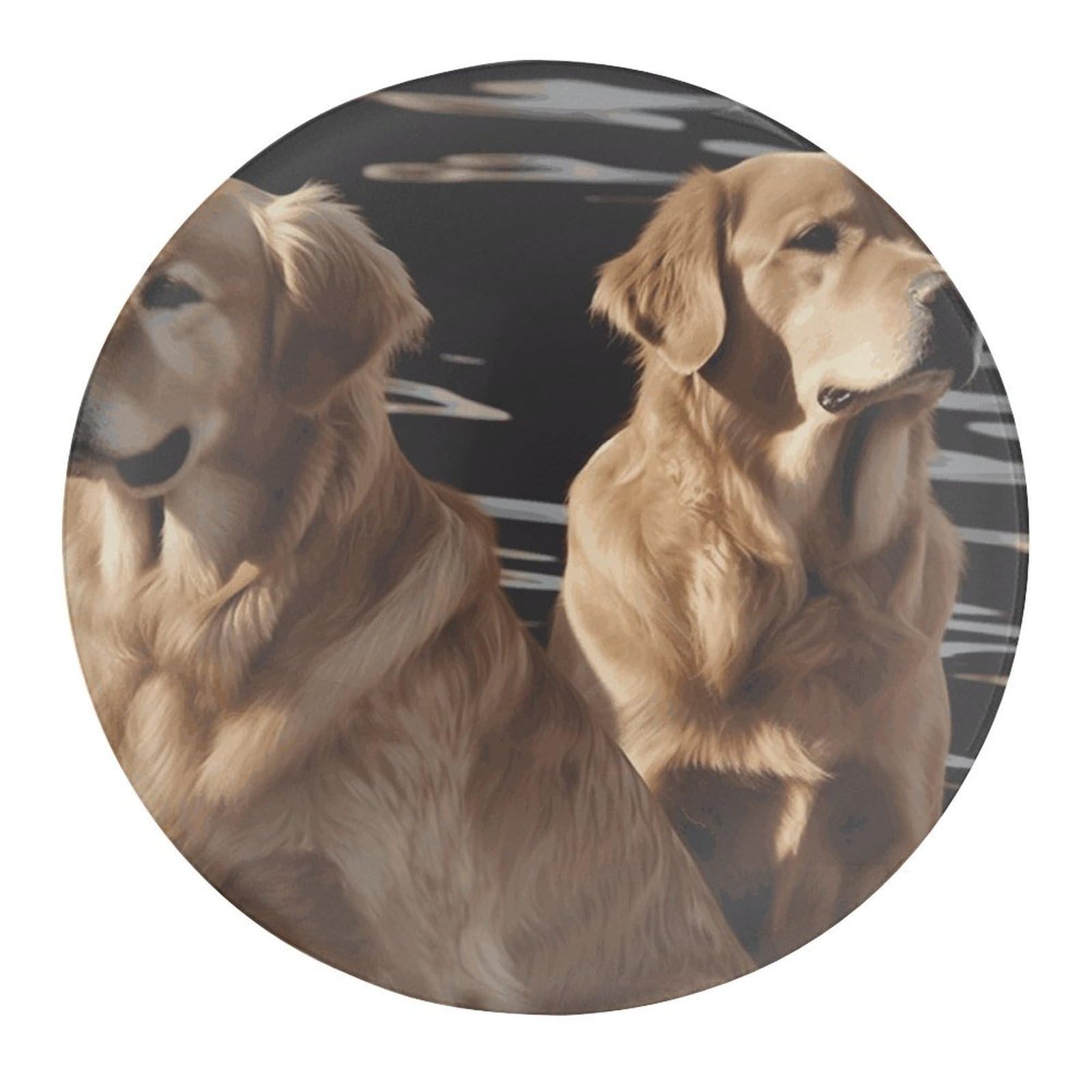Fekiloot Style Golden Retrievers Refrigerator Magnet Fridge Magnet2 Pcs