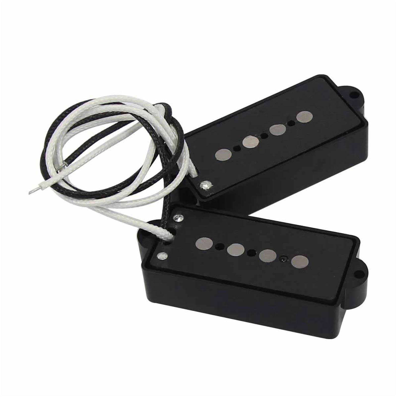 Repuestos Para Pastillas De Guitarra Pastilla Humbucker Para Bajo Alnico 5 PB | Bajo 4 Cuerdas Alnico V Negro para Repuesto de Piezas PB