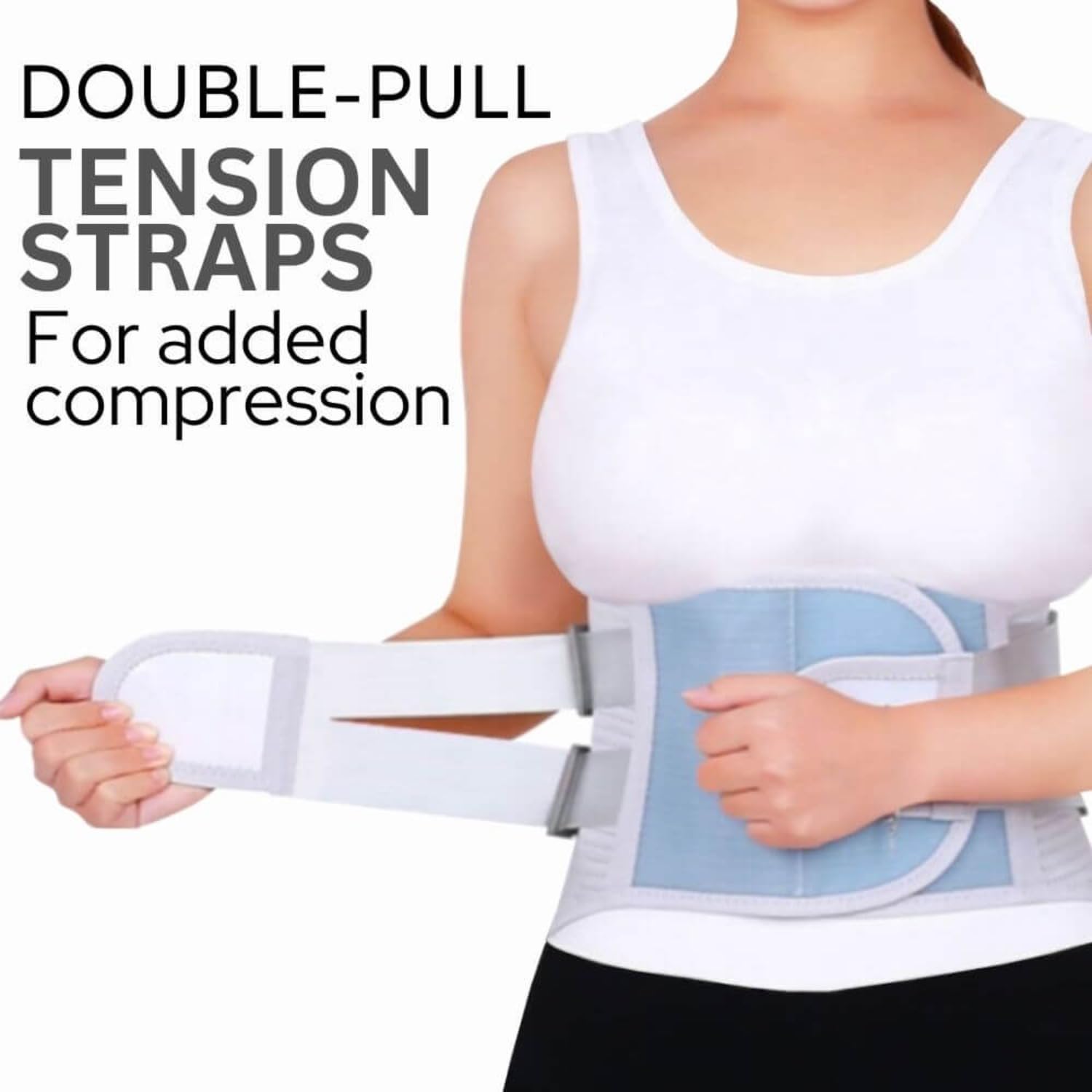 Orthorelieve Lumbarmate Back Brace with Flexible Stays- Lower Back Pain Relief, Sciatica Pain Relief, Scoliosis, Herniated Disc - for Elderly and Office Worker (Black,Large)