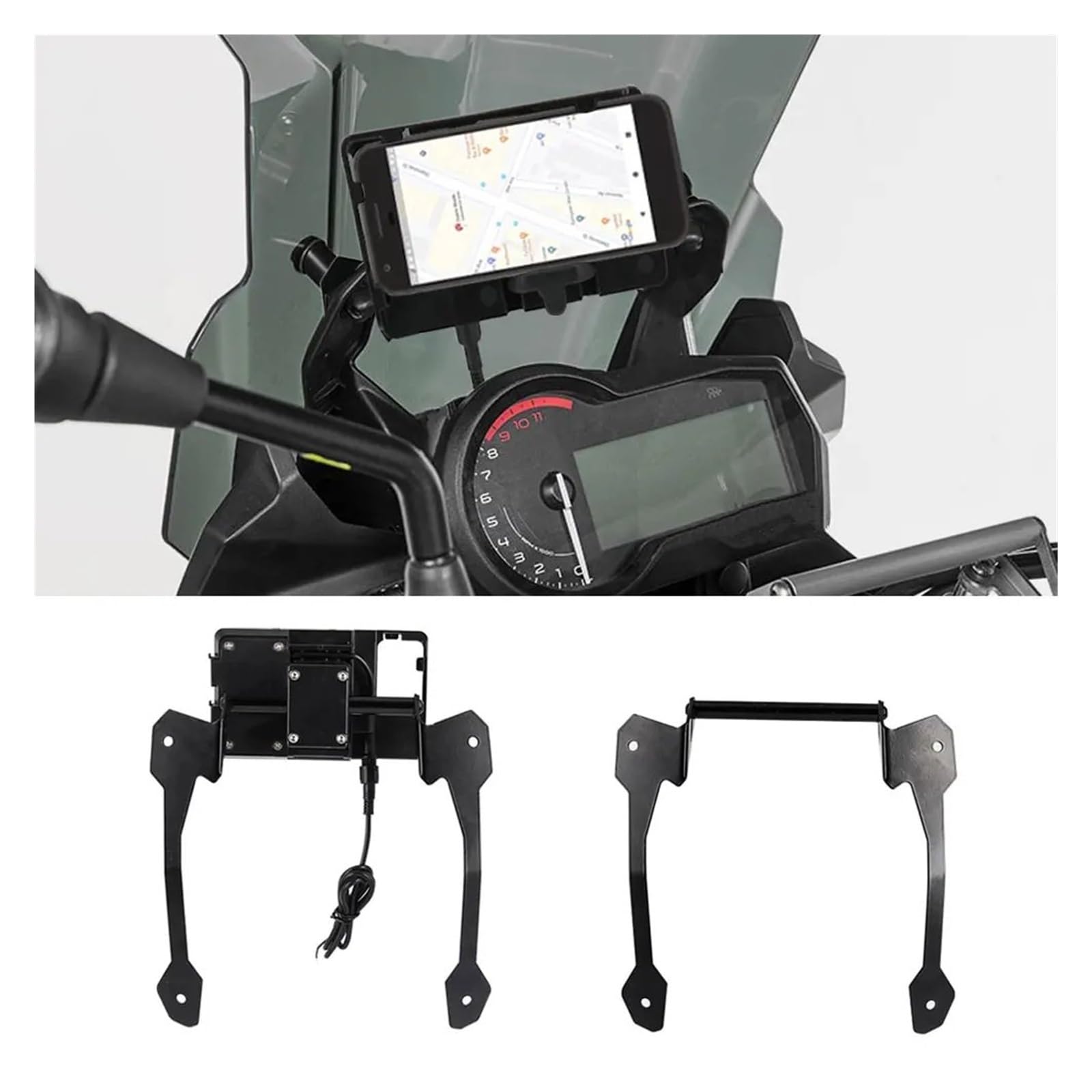 Supporto Navigatore Moto Per BMW Per F850 GS Per 850 850GS Per Adventure Per ADV Per F850GS Staffa Piastra Navigazione Supporto GPS Telefono Cellulare