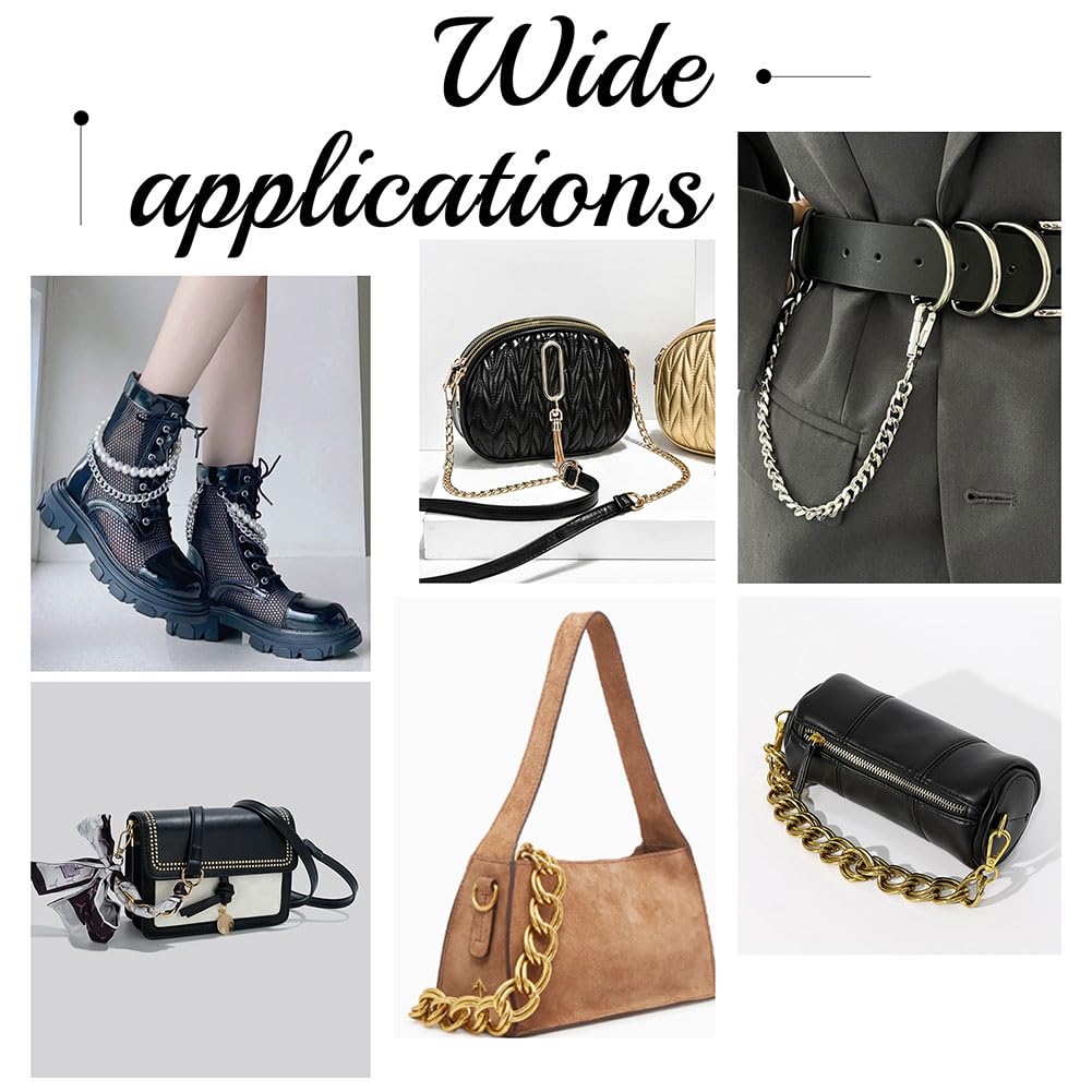 PH PandaHall Chaîne Perlée Décorative Imation Gemme - Poignée De Sac Courte En Acrylique Pour Sous Les Bras Embrayage à Main - Fête Des Mères 31,5cm