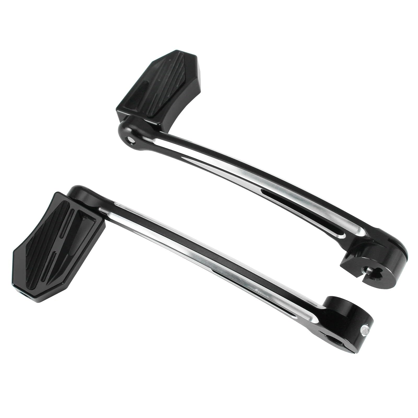 Schalthebel klappbar Schalthebel mit Fersen-/Zehenschaltung für Softail-Modelle (86-17) für Touring-Modelle (88-heute) sowie Trike-Modelle.(A pair of black)