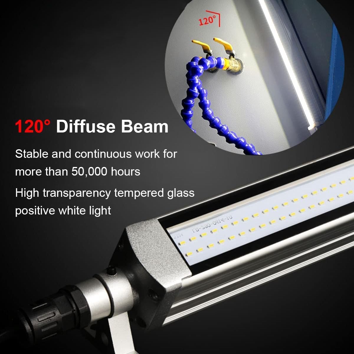 Lampa Warsztatowa Led Lampa świetlówkowa, Lampa Przeciwwybuchowa Ip68/oświetlenie Wewnętrzne Maszyny Cnc, Oświetlenie Przemysłowe Lampa Robocza Do Obrabiarek I Tokarek(Size:110~220V,Color:16W)