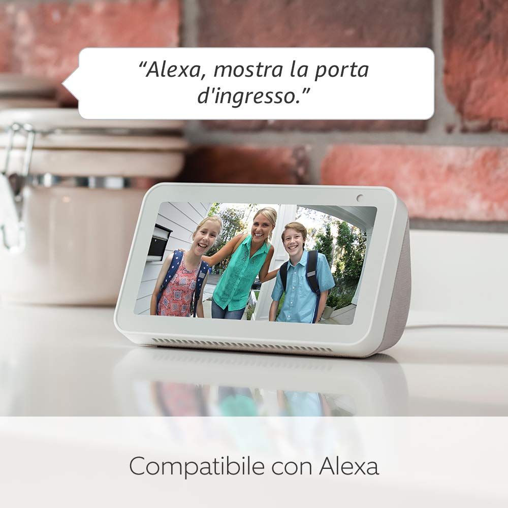 Ricondizionato Certificato|Ring Videocitofono cablato (Video Doorbell Wired)|Videocitofono in HD con rilevazione di movimento avanzata,wifi,comunicazione bidirezionale|Ring Home: 30 gg. prova gratuita