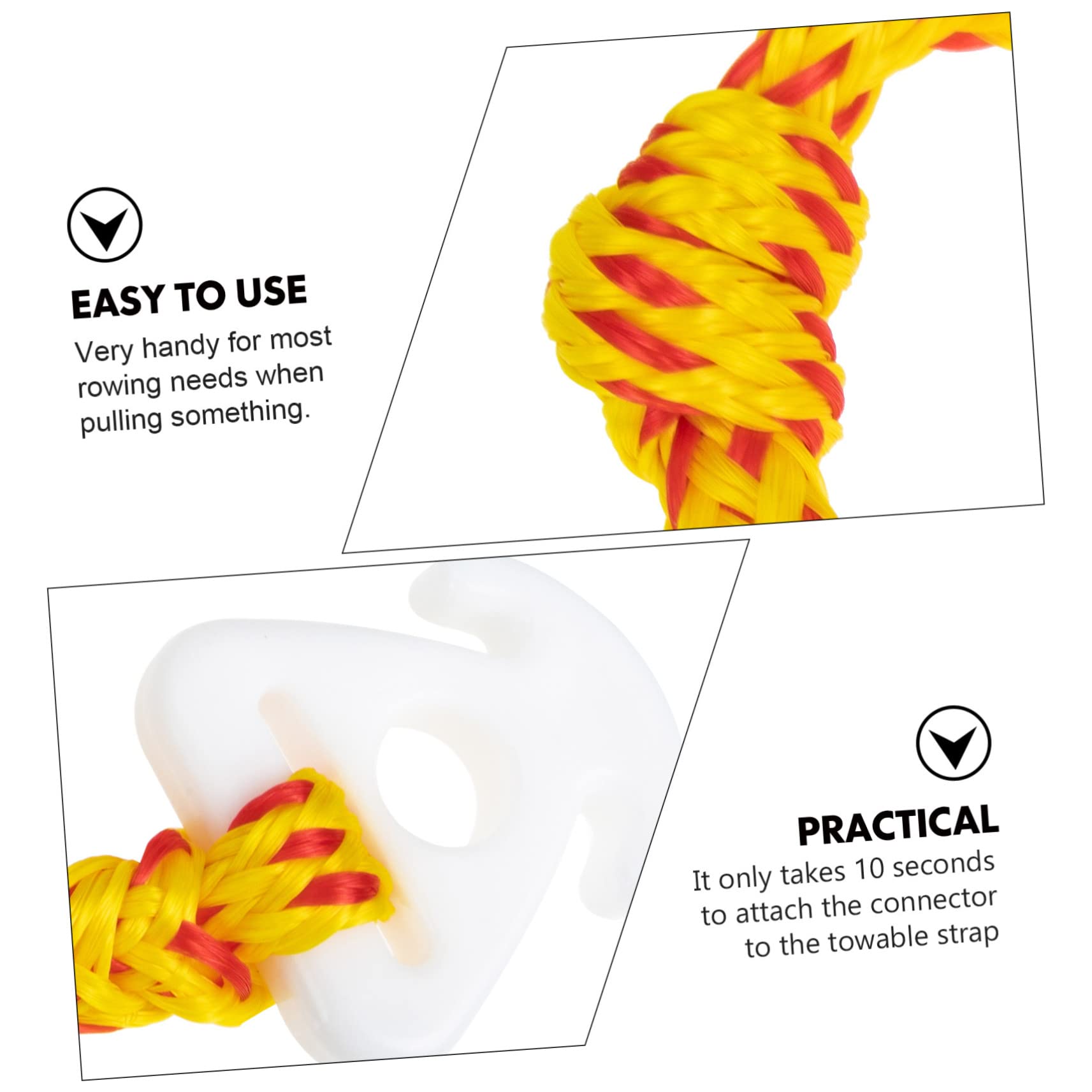 Toddmomy Professional Heavy Duty Yacht Pulling Rope Stretch Resistant Dock Line for Boats Lightweight and Easy to Use for Mooring and Water Sports Activities