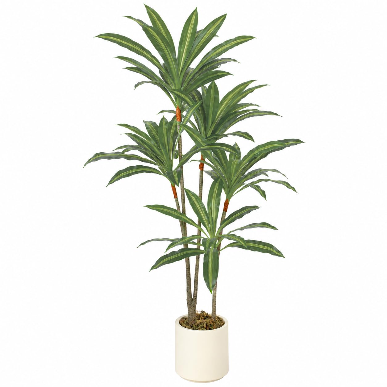 B&Q -  150Cm Lifelike Fake Tree With Bendable Trunks For Home DecorGreen