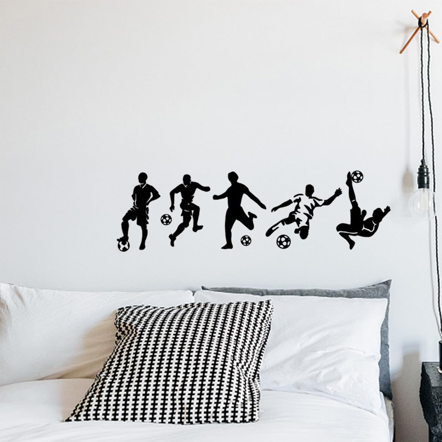 2 Sets of Football Action Wall Stickers, Creative Wall Stickers, Bedroom Decoration Wall Stickers, Party Decoration Wall Stickers, Home Decoration Accessories - Image 3