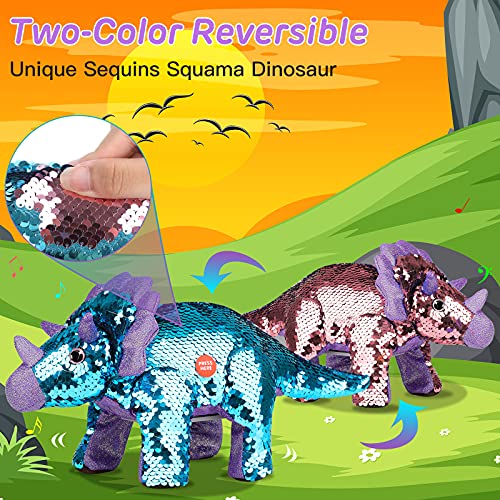 Argohome Remote Control Dinosaur Toy For Kids, Talking Walking Singing Recording Dino Toy, Flip-Reversible 2-Colors Skin Design, Birthday For Girls Boys Kids Toddlers Preschoolers #TOP1