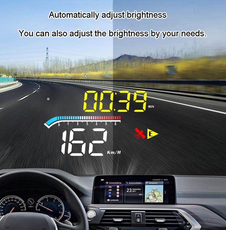 zalati HUD Display Head-Up Display Dual-mode GPS OBD Reflection Projection on Front Windshield with USB Connetcion for Cars - Image 4