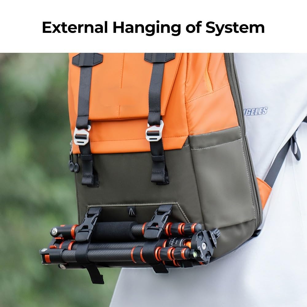 Borsa Reflex Zaino fotografico con copertura antipioggia, borsa da viaggio for fotografia all'aperto, può trasportare un treppiede, accesso rapido laterale, design ergonomico(KF13.087AV1)