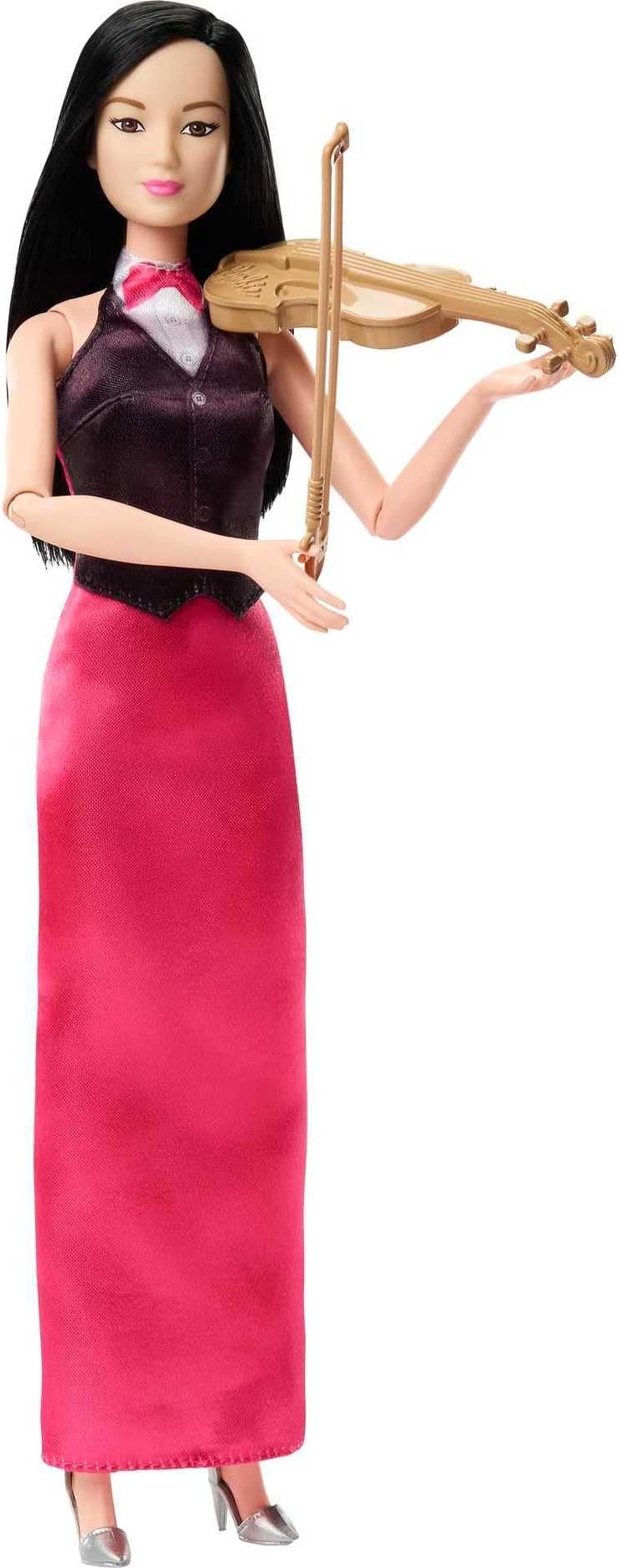 Doll & Accessories, Career Violinist Musician Doll with Violin and Bow, HKT68