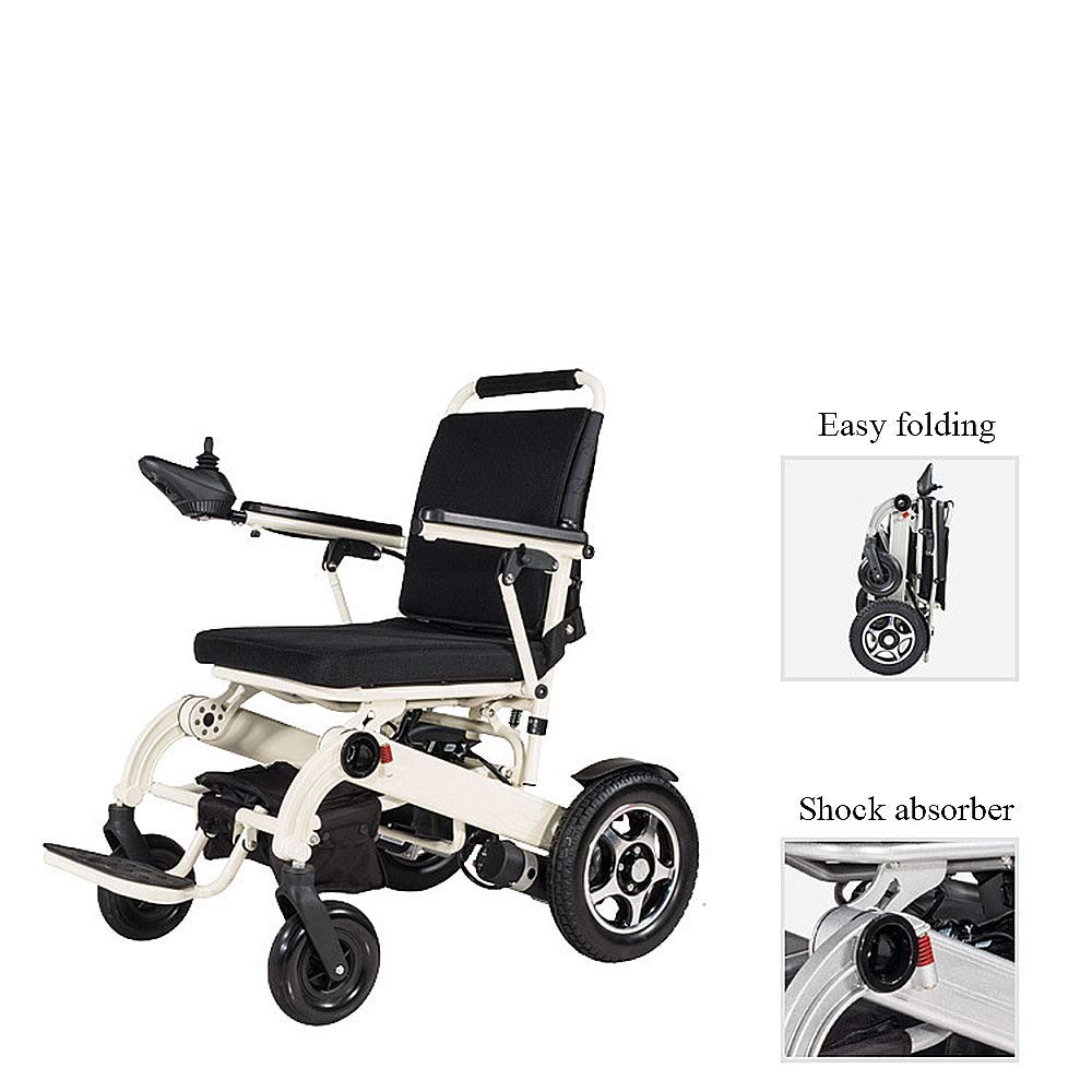 Carrozzina elettrica Pieghevole con Sedia a rotelle elettrica Leggera e Facile da trasportare