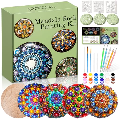 Mandala Rock Painting Kit - Mandala Dotting Tools Kit -