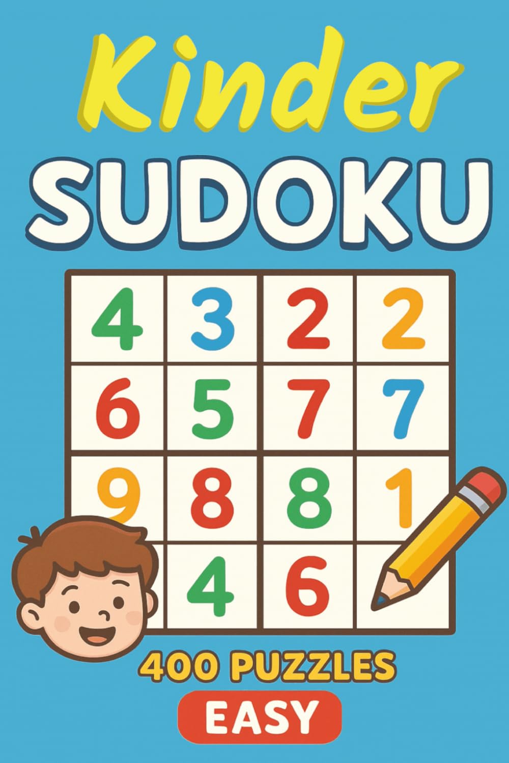 Sudoku für Kinder von 8 bis 12 Jahren 400 Sudoku Rätsel für Kinder mit Lösungen 9x9: Das perfekte Geschenk für Puzzle-Liebhaber, fördert die geistigen Fähigkeiten Ihres Kindes