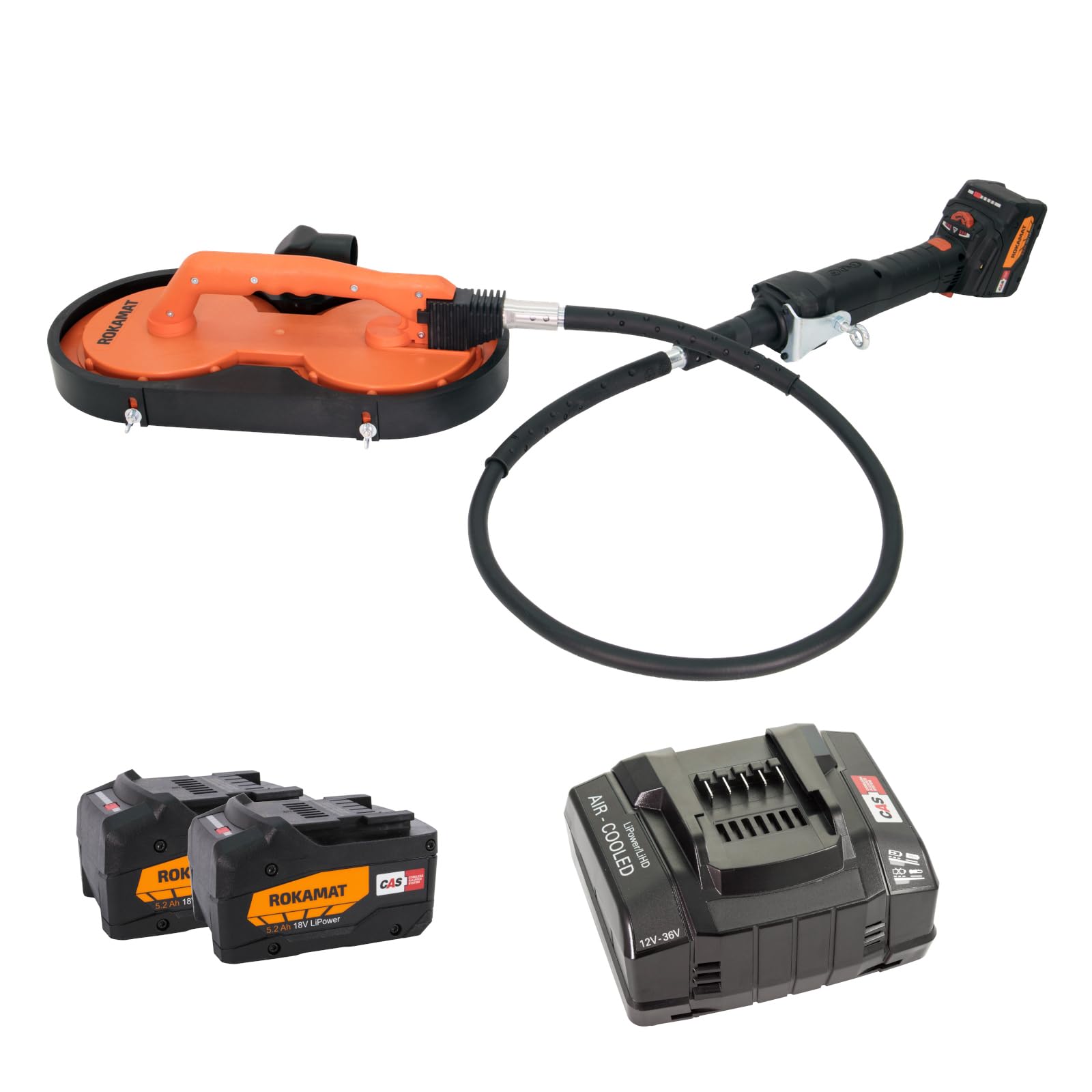 ROKAMAT CHAMELEON CX Akku-Universalmaschine – Schleifmaschine für Profihandwerker, All-in-One Glättmaschine, Poliermaschine & Reinigungsmaschine – inkl. 2x Akku 5,2Ah & Schnell-Ladegerät