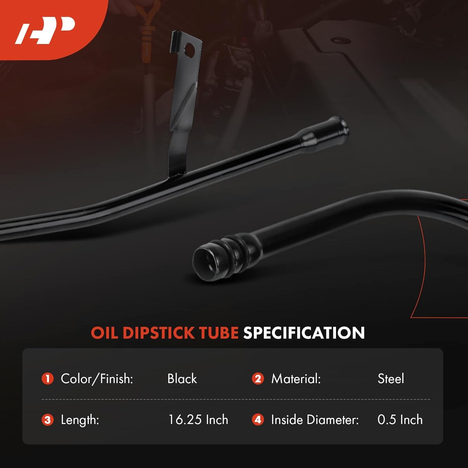 A-Premium Engine Oil Dipstick Tube Compatible with Subaru Outback 2005-2006, Forester 1998 2004-2008, Impreza 1998 2002-2007, Legacy 1996-1999 2005-2012, Baja 2004-2006, 2.0L 2.5L