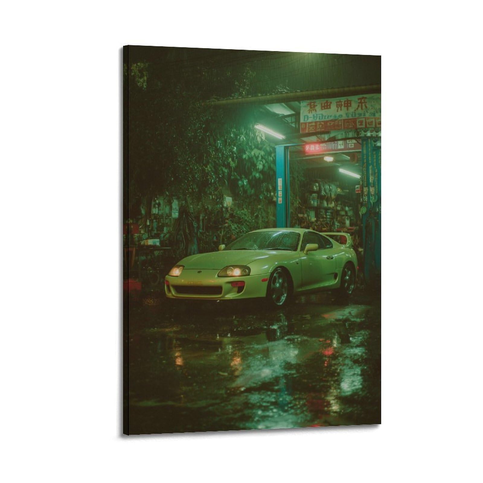 OKAHYS Retro JDM Racing Supra A80 Aesthetic Poster Modern Decorative Canvas Prints - Ideal Wall Art for Family, Man Cave, Game Room, Boys & Girls Bedroom 12x18inch(30x45cm)