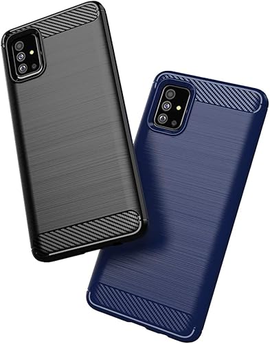 Miniatura 6 de Asuwish Funda compatible con Samsung Galaxy A51 4G y protector de pantalla de vidrio templado, accesorios de celda, fundas de silicona TPU suave