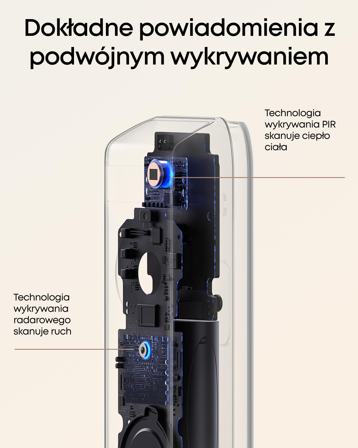 eufy Security Video Doorbell S330 Dual Camera (z baterią), dodatkowa kamera, dzwonek do drzwi zasilany akumulatorem, czujnik ruchu, rozpoznawanie paczek, 2K HD, bezpłatne użytkowanie
