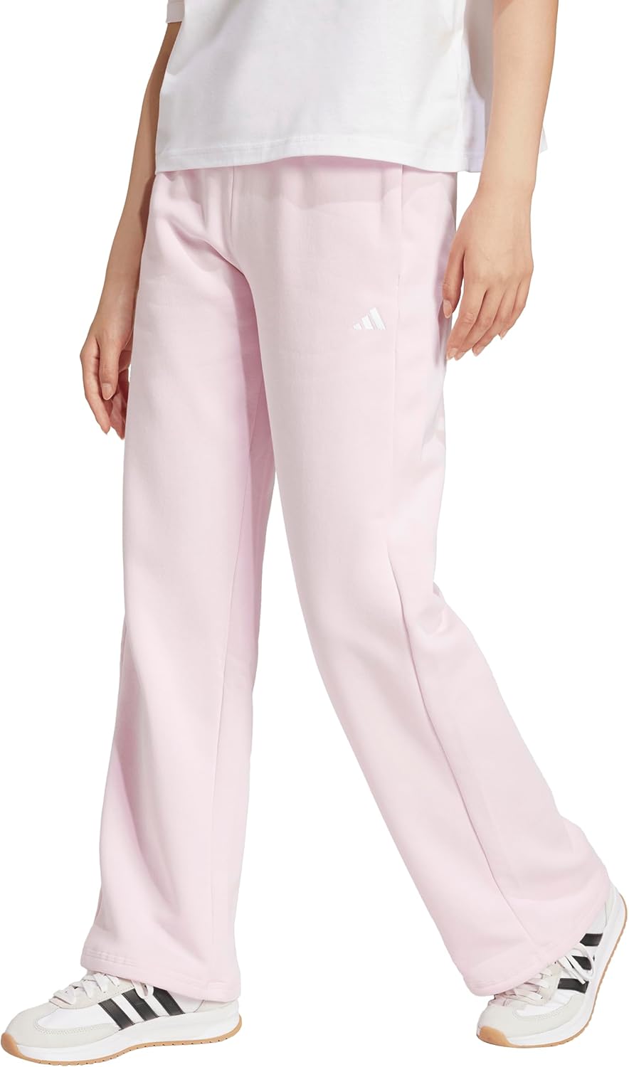 Adidas Womens Essentials Small Logo Feelcozy Open Hem Pants - Image 2