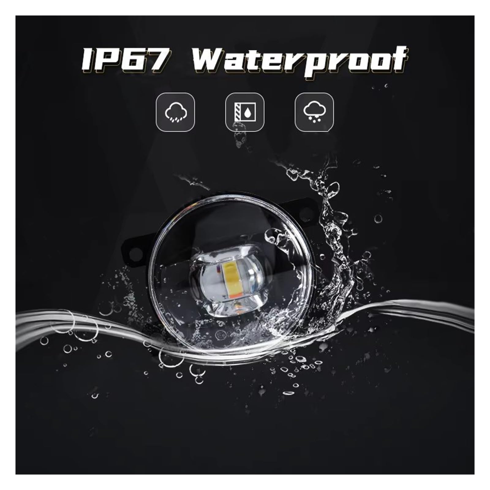 Feux Antibrouillard Pour Peugeot 107 207 307 3008 407 607 301 206 308 408 2008 4007 4008 5008 Pour Voyageur LED Antibrouillard 8000LM Phare Antibrouillard(Halogène)