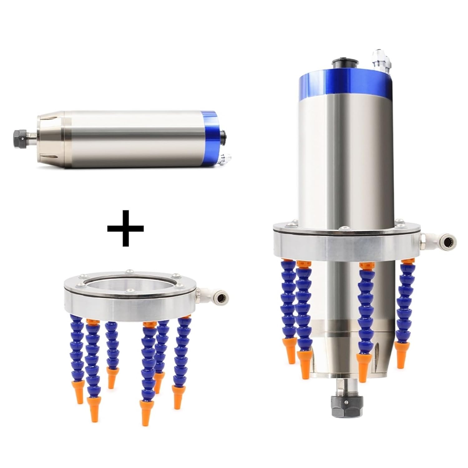 1pcs Water Spray Cooler Engraving Machine Water Spray Ring Stone Motor Tool Cooling Nozzle Machining Center Universal(70mm)