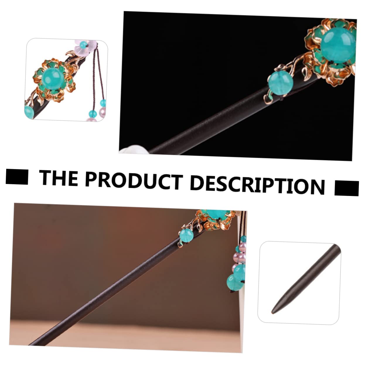 FRCOLOR 3 Piezas horquilla hanfu hair clips horquillas moño hair pin palos de pelo de lápiz palillo de pelo de las niñas palo de pelo de las mujeres horquilla de palo de pelo