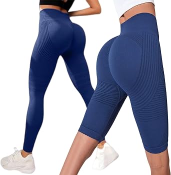 2 PCS 3D Leggings Cellulite Compression-Anti Cellulite Leggings for Women High Waisted for Gym Workout
