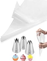 Vista 12 de Herramientas de flores de glaseado con 7 puntas de tubería de flores, 4 uñas de flores para decoración de pasteles, 2 rosas de flor Lifte, crea