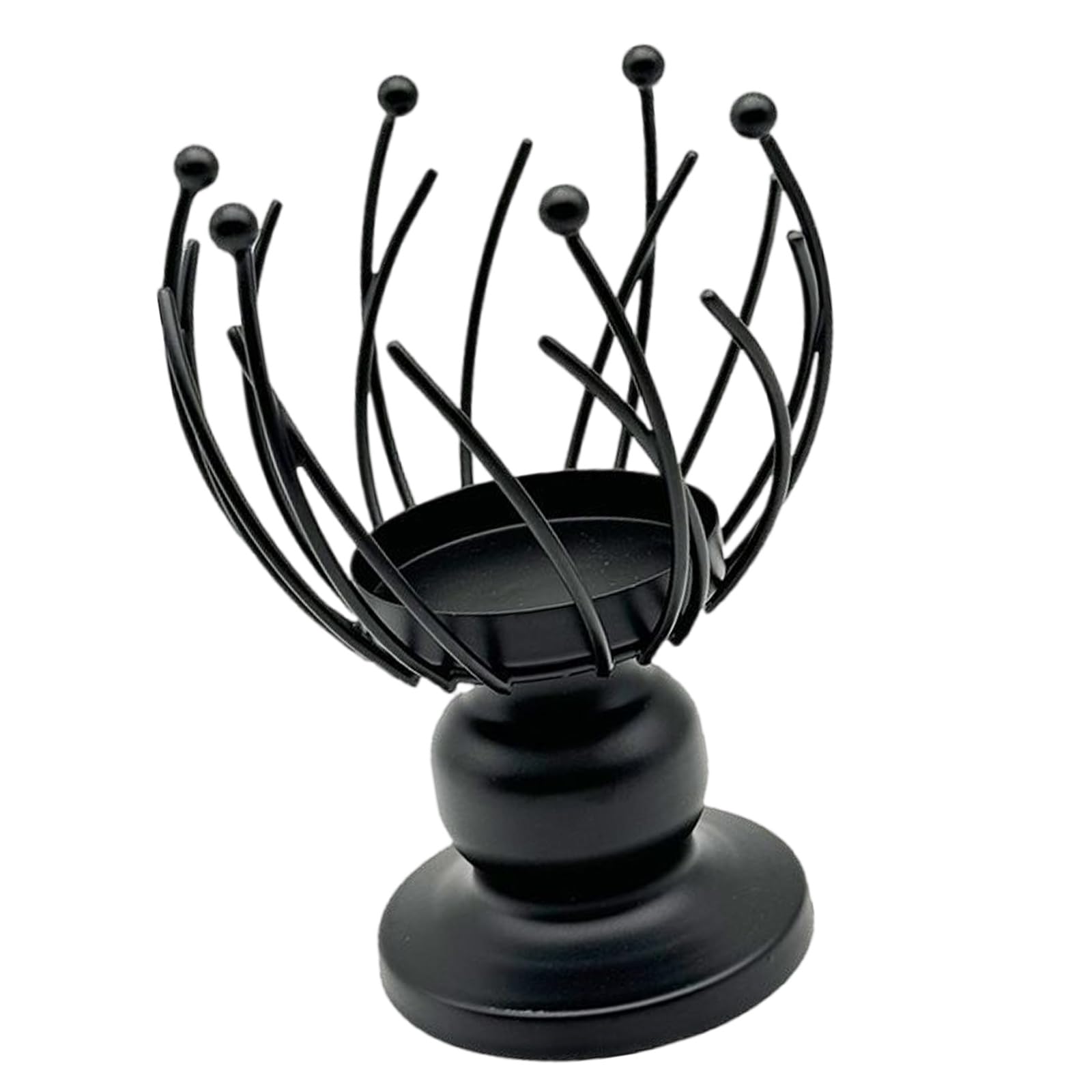 1PC Wrought Iron Holder Candlestick Stand Chamberstick Candlelight Candlestick