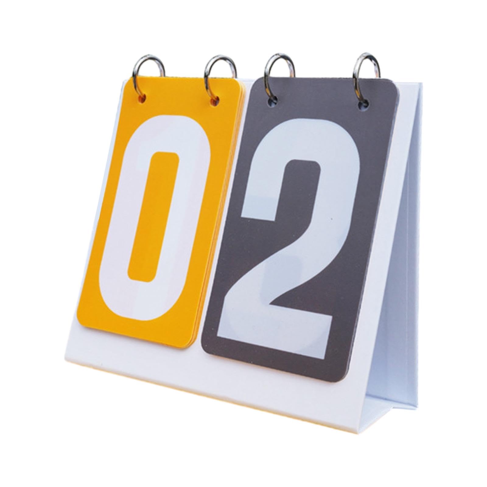 LOOM TREE® Sports Scoreboard 2 Digit Flip Number Score Board for Competition Basketball Yellow Grey | Other Sporting Goods-image-10
