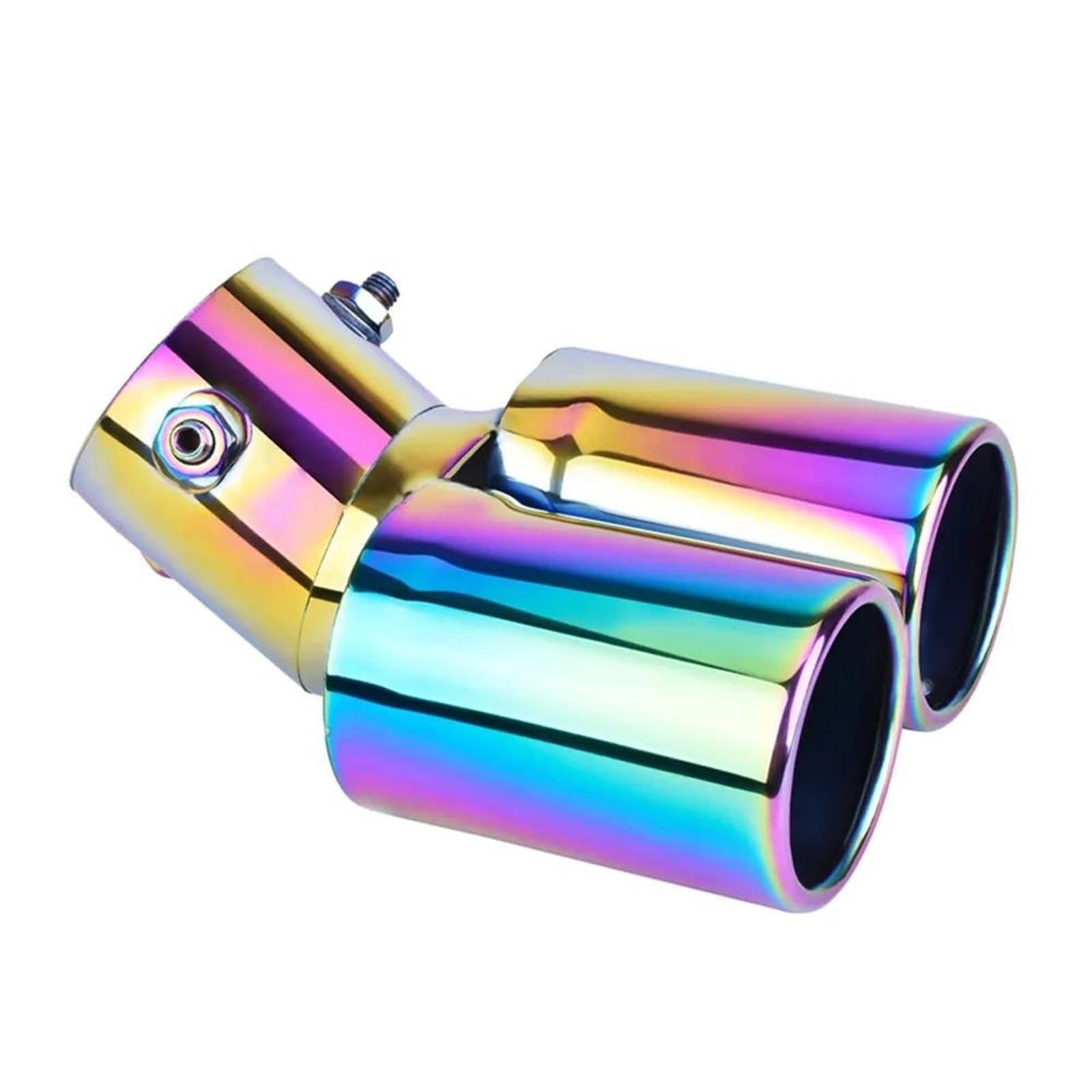 Auto Tubo Scarico Car Styling Universale Modifica Auto In Acciaio Inossidabile Doppio Tubo Scarico Marmitta Copertura Punta Car Styling