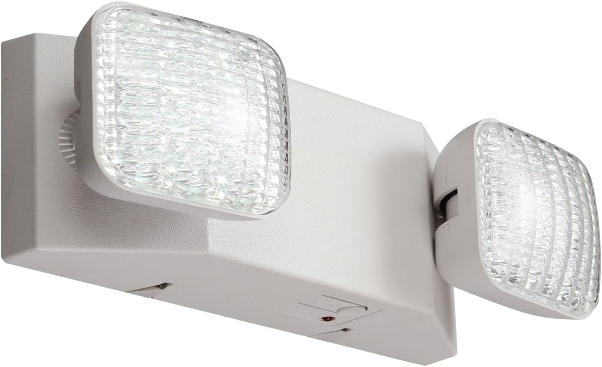 GZRUIYANG Emergency Lights with Battery Backup, LED Commercial Emergency Lighting Fixtures Two