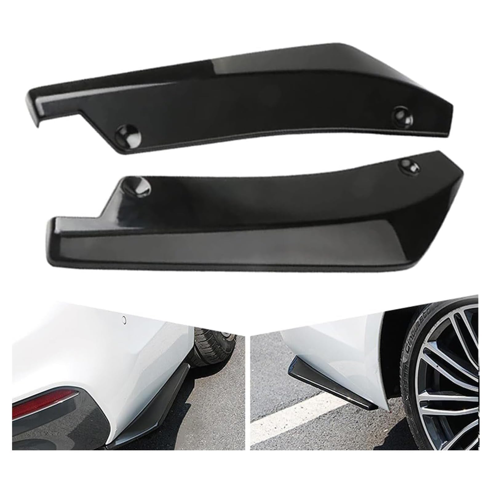 Heckdiffusor Stoßstange, Für VW Crafter 2007-2017 Hecklippe Spoiler Lippe Splitter Seitenschweller Heckschürze Kratzschutz Tuning Zubehör