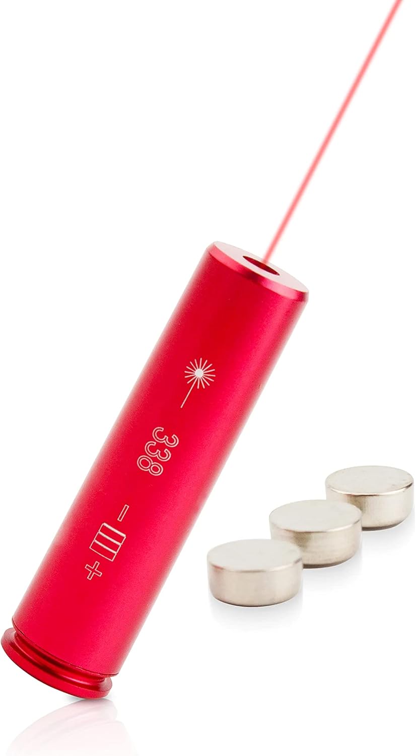 GOTICAL 338 Lapua Magnum Red Laser Boresighter .338 Laser