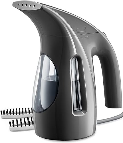 HiLIFE Vaporizador para ropa, diseño portátil de mano, gran capacidad de 8.1 fl oz, 700 W, fuerte vapor penetrante, elimina las arrugas, para el