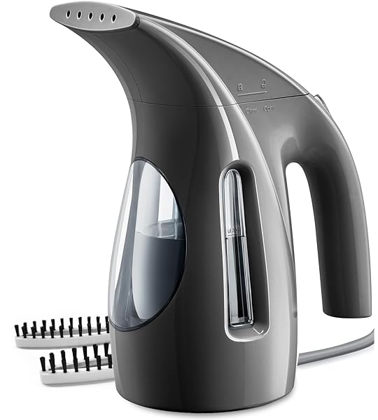 HiLIFE Steamer for Clothes, Portable Handheld Design, 240ml Big Capacity, 700W, Strong Penetrating Steam, Removes Wrinkle, for Home, Office(ONLY FOR 120V)-Black