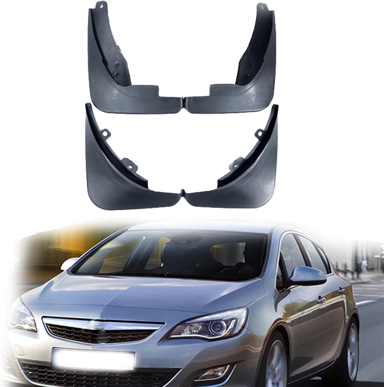 Bavette garde boue Opel Astra J anti-éclaboussures - Protection carrosserie 4 pièces