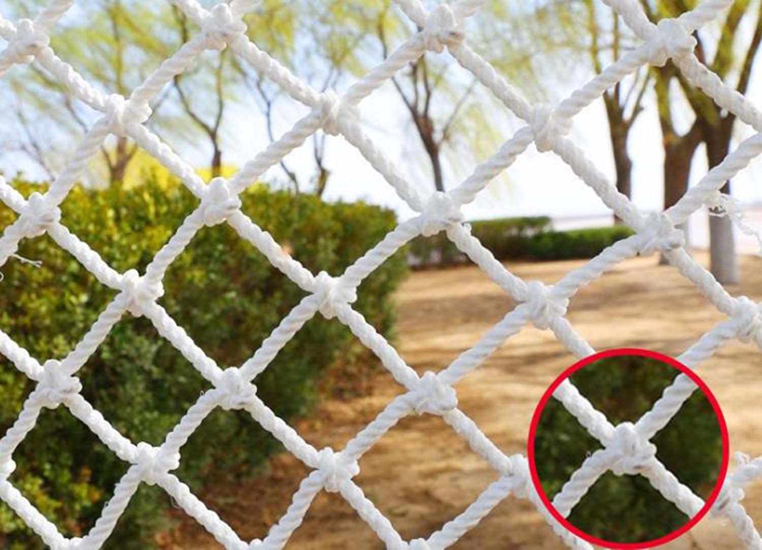 Red de protección antiescape, red de protección para niños y niños, para balcón, ventana, escalera, jardín de infantes, 5 cm, tamaño de malla - 3 x 8 m