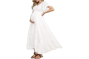 White Maternity Dress: The Perfect Choice for Baby Shower Radiance