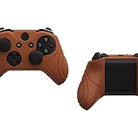 Vista 64 de playvital Samurai Edition - Funda de silicona con agarre antideslizante para Xbox One X/S, funda protectora ergonómica de goma suave para Xbox One