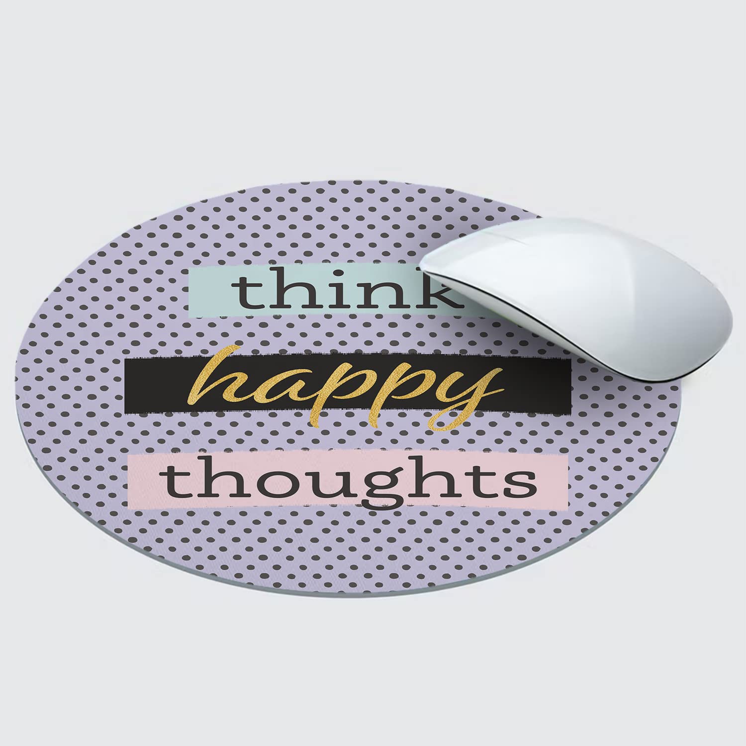 PAPER PLANE DESIGN Anti Skid Mouse Pad for Desktop and Laptop Computer (Round , Size- 20 cm ) s91
