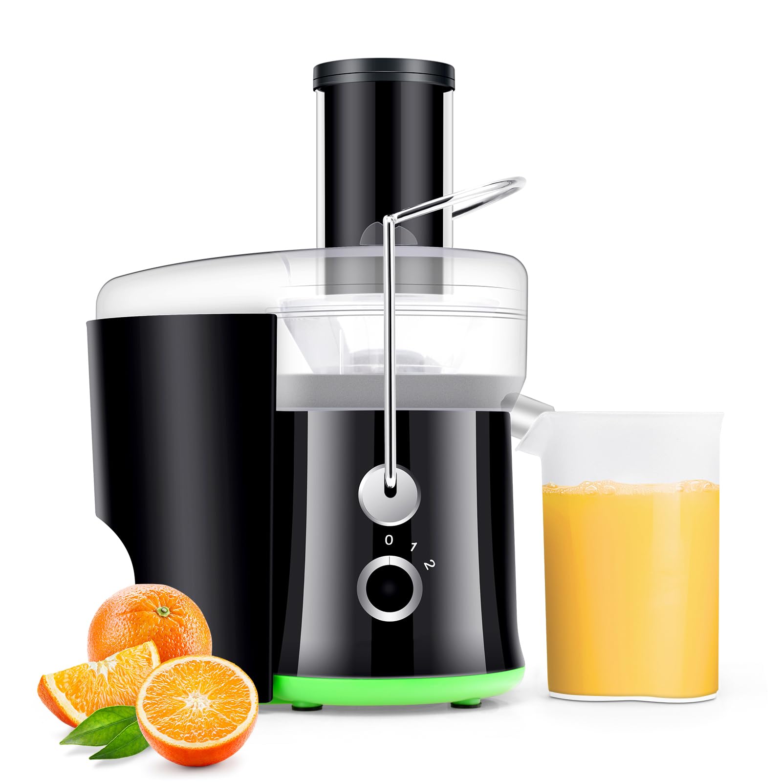 ARLIME Juicer Machine 2 5 Inch Wide Feed Chute Juice Extractor 2-speed Strong Power Easy to Clean Stainless