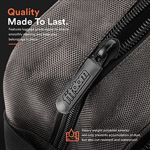 Fitdom Tactical Toiletry Bag Dopp Kit Case For Men. Perfect For Travel & Storage. Fits Large & Small Cosmetic Makeup, Clipper, Toothbrush, Shower, Shaving & Grooming Care. Best Overnight Organizer - Thumbnail 5