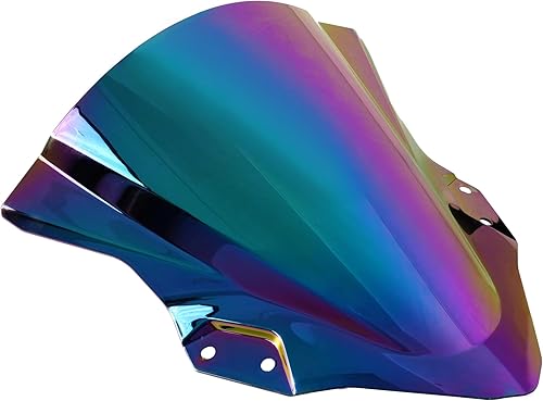 Miniatura 3 de Aoicils Parabrisas doble burbuja para Ninja 250 400 EX400 2018 2019 2020 2021 2022 (oscuro iridio)