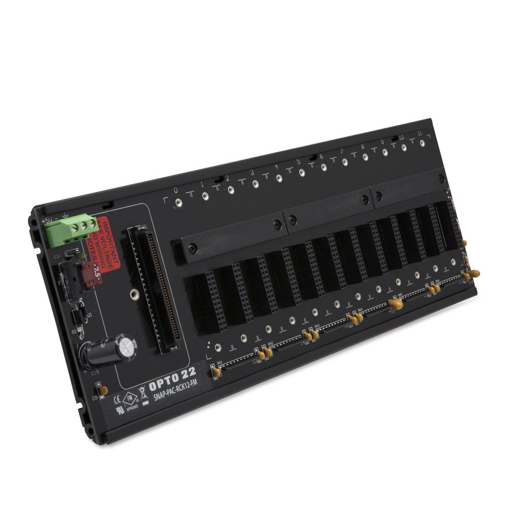Opto 22 SNAP-PAC-RCK12-FM - SNAP PAC 12-Module Mounting Rack, Factory ...