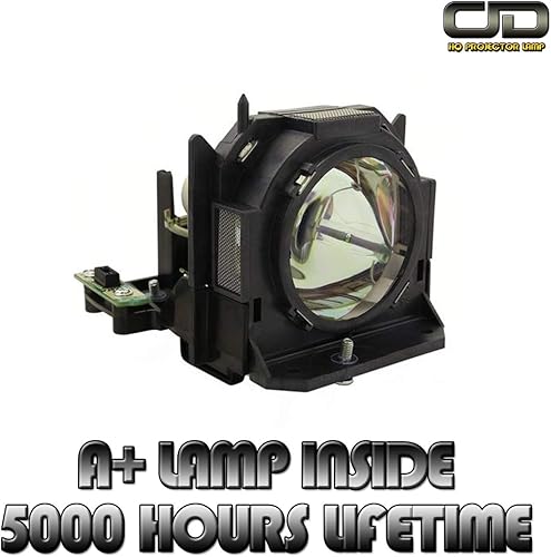CJD ET-LAD60/LAD60W/LAD60AW Lámpara de repuesto con carcasa para Panasonic PT-D5000, D6000, DW530, DW6300, DX500, DZ570, DZ6700, DZ6710, DZ680, DZ770