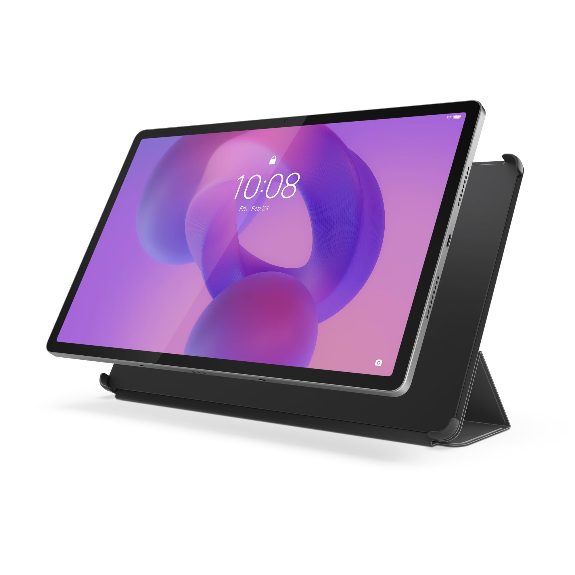 EasyAcc Coque Compatible Avec Lenovo Idea Tab Pro 12,7 Pouces 2025 TB-373FU TB-375FC Avec Porte-Stylo, Ultra Mince Vec Couvercle Léger Étui En Cuir PU